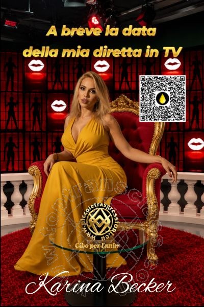 <b>BOLOGNA (Zona Fiera - Via Del Lavoro)</b><br>
Ciao, sono Karina Becker, brasiliana, nata a Rio de Janeiro<br>
Alta 180cm, fisico slanciato e... Karina Becker BOLOGNA 3882588734